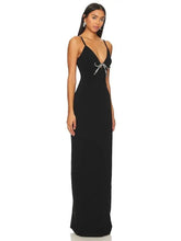 Load image into Gallery viewer, Black long gown revolve cheap revolve dress
