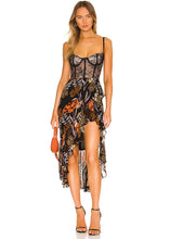 Load image into Gallery viewer, lace bandage dress tropical print
