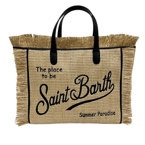 St Barth’s Fringe Bag || Natural