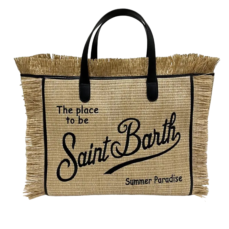 St Barth’s Fringe Bag || Natural