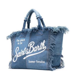 St Barth’s Fringe Bag || Denim