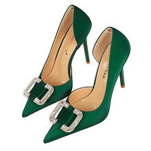 Load image into Gallery viewer, Chloe Heels || Green
