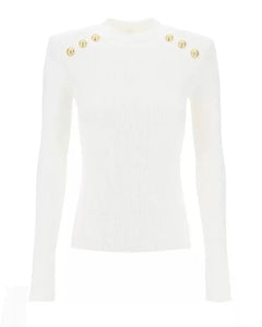 Marcella Sweater || White