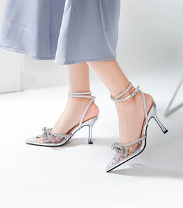 Angie Heels || Silver