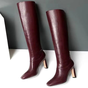 Tessa Boots || Burgundy