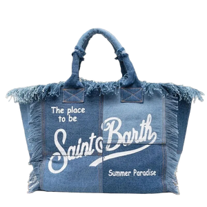 St Barth’s Fringe Bag || Denim