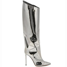 Load image into Gallery viewer, Beyoncé metallic boots cheap
