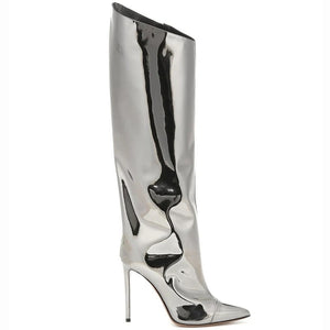 Beyoncé metallic boots cheap