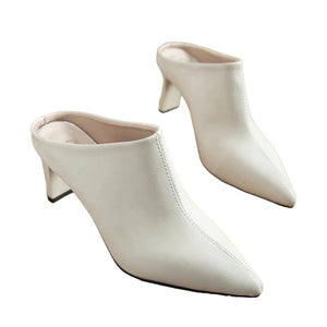 Demi Boots || White Leather