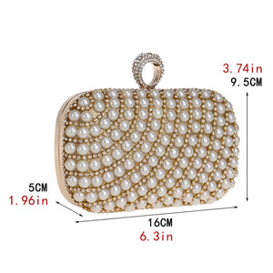 Pearl Clutch || Gold