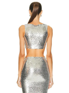 shopluxhouse sequin skirt set