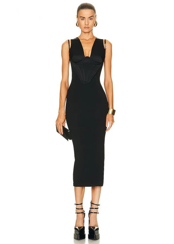 black herve ledger dress