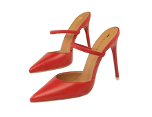 Load image into Gallery viewer, red pointed toe heels
