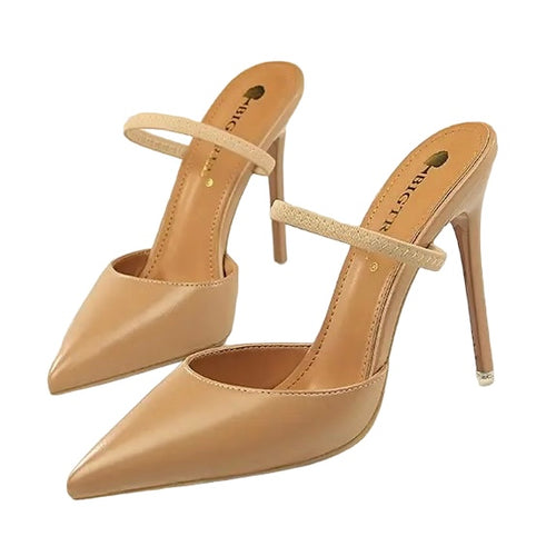 pointed toe heels nude