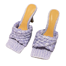 Load image into Gallery viewer, Braided Heels || Purple
