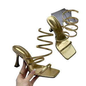 Gladiator Heels || Gold