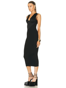 black herve ledger dress