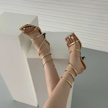 Load image into Gallery viewer, Gladiator Heels || Gold
