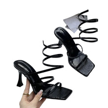 Load image into Gallery viewer, Gladiator Heels || Black
