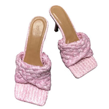 Load image into Gallery viewer, Braided Heels || Pink
