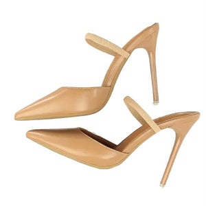 pointed toe heels nude