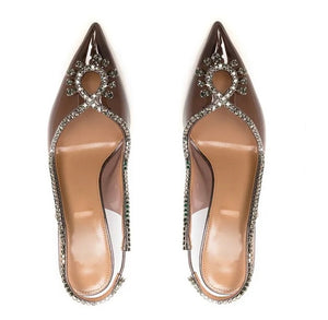 Dara Clear Heels || Taupe