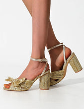 Load image into Gallery viewer, gold zara heels
