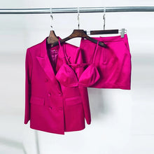 Load image into Gallery viewer, satin blazer set revolve
