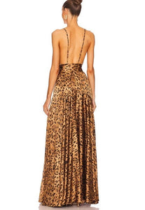 leopard maxi dress