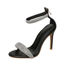 Load image into Gallery viewer, Jodie Heels || Black Rhinestone
