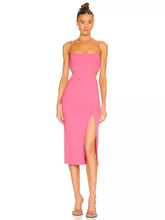 Load image into Gallery viewer, pink cut out dress house of cb
