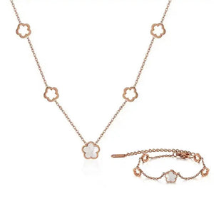 Rose Gold Clover Set