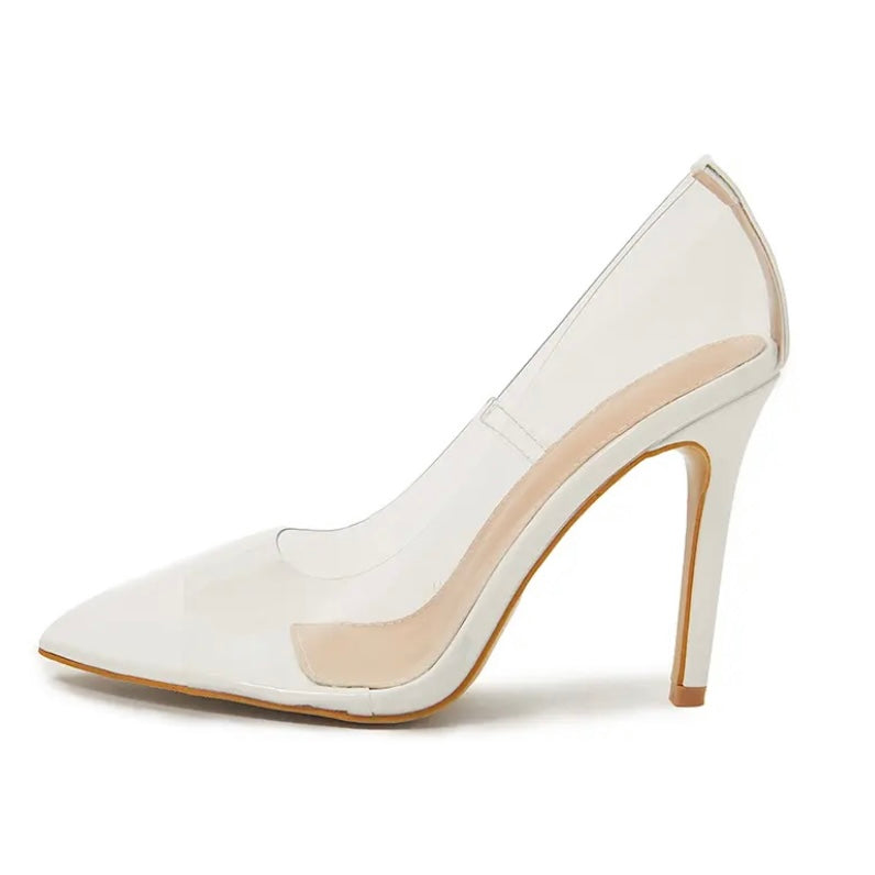 Noelle Heels || White