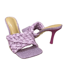 Load image into Gallery viewer, Braided Heels || Purple
