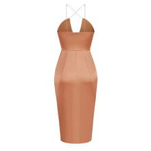 Load image into Gallery viewer, satin midi dress
