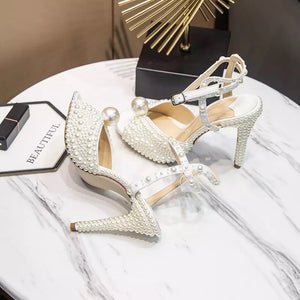 Natalia Pearl Bridal Heels