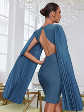 Load image into Gallery viewer, blue rayon dress sleeves
