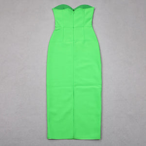 neon bandage dress strapless shopluxhouse