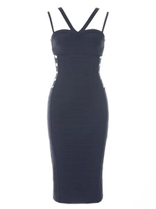 navy bandage dress revolve