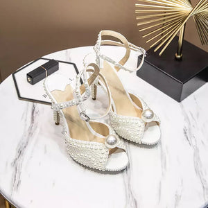 Natalia Pearl Bridal Heels