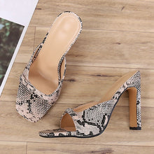 Load image into Gallery viewer, Margot Heels || Snakeskin
