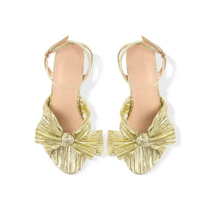 gold zara heels