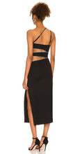 Load image into Gallery viewer, black bandage dress with cut outs
