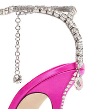 Load image into Gallery viewer, Vivienne Satin Heels || Pink
