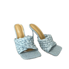 Load image into Gallery viewer, Braided Heels || Blue
