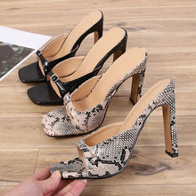 Load image into Gallery viewer, Margot Heels || Snakeskin
