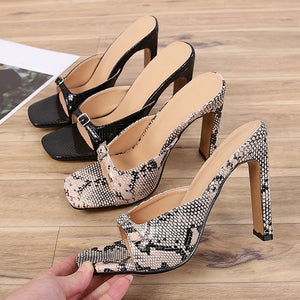 Margot Heels || Snakeskin