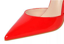 Load image into Gallery viewer, red pointed toe heels
