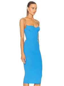 blue revolve dress