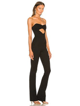 Load image into Gallery viewer, black jumpsuit with cutout
